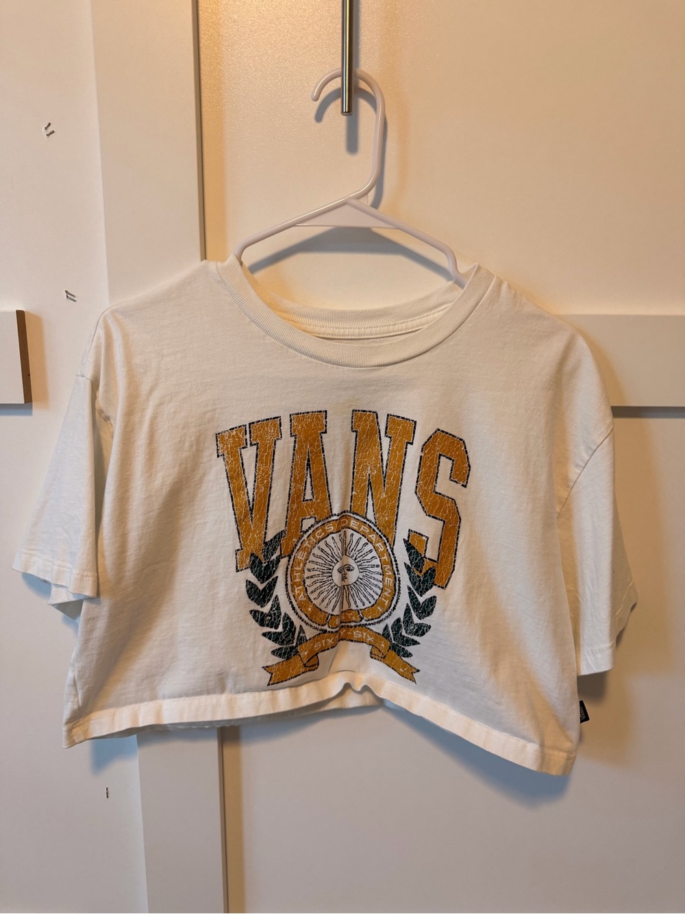 Vans White Cropped Tee